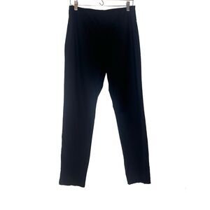 Eileen Fisher Black Ankle Dress Career Pants Side Zip Stretch size large